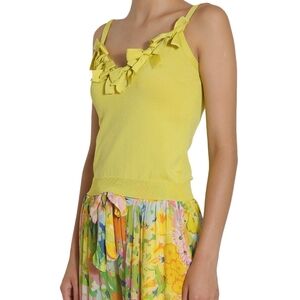 Moschino Boutique Yellow Bow Tank Top